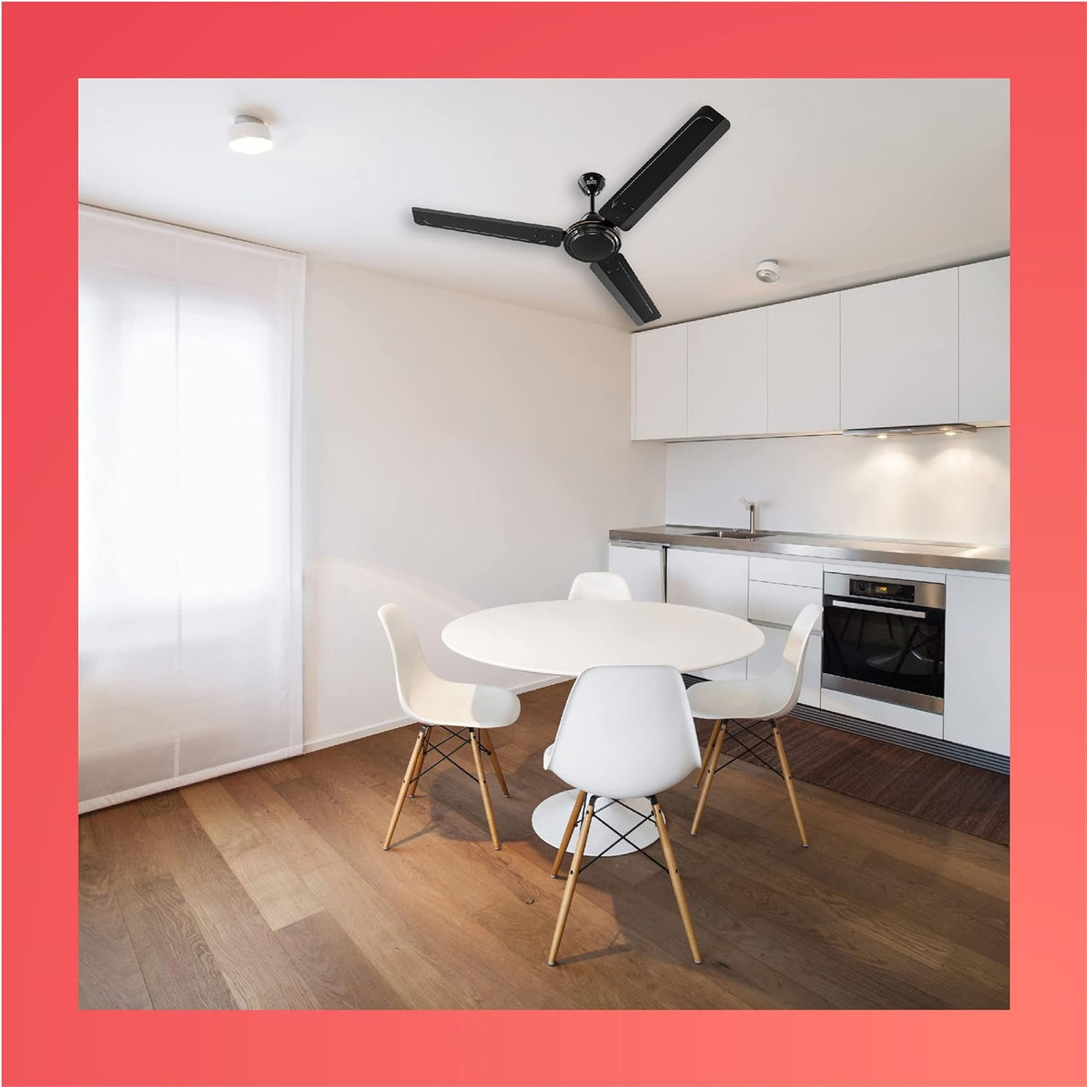 Polycab Zoomer High Speed 1200mm Ceiling fan (Smoked Brown)