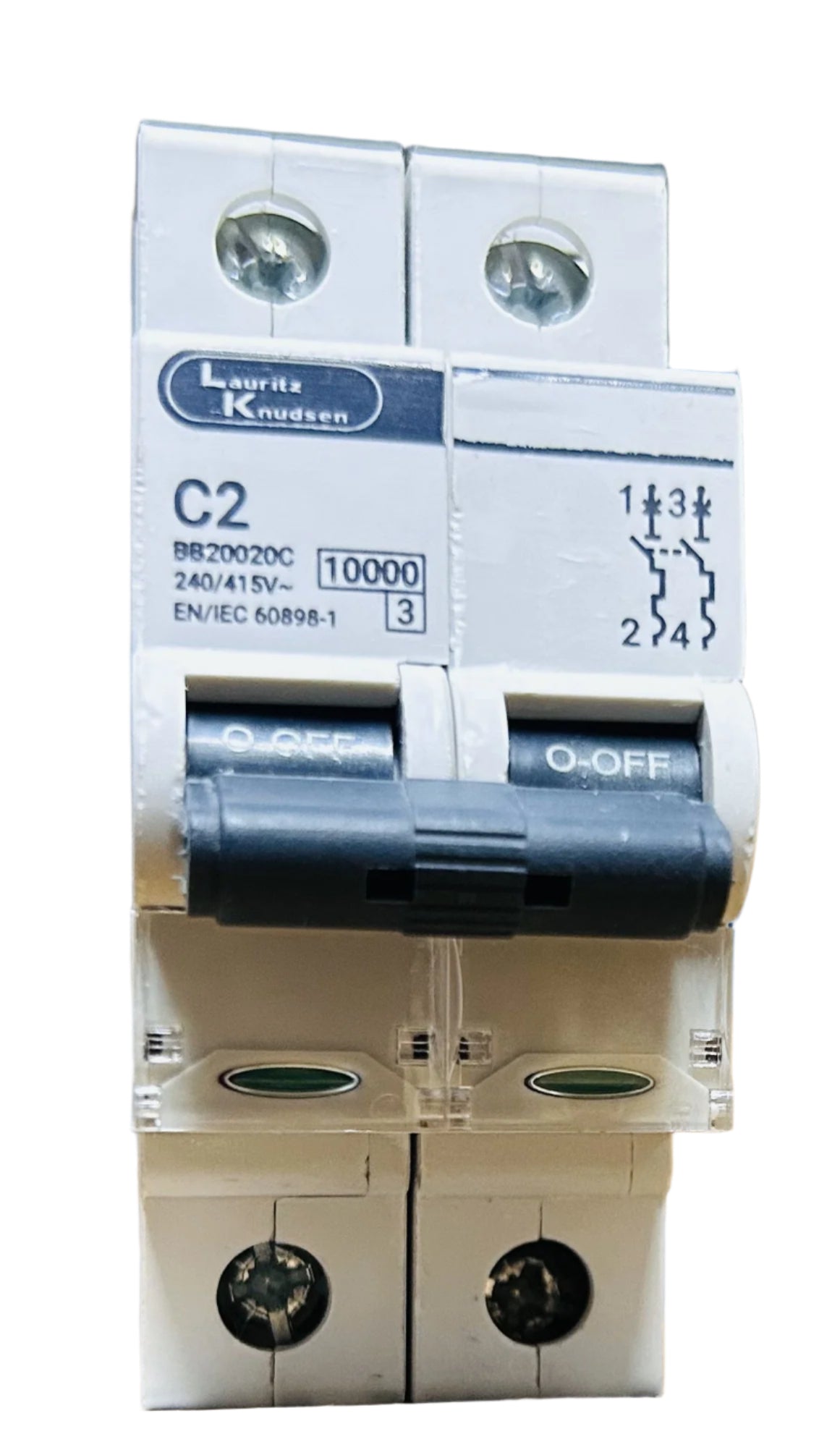 Lauritz Knudsen Exora 240V - 415V AC 10kA - 15kA C Curve MCB