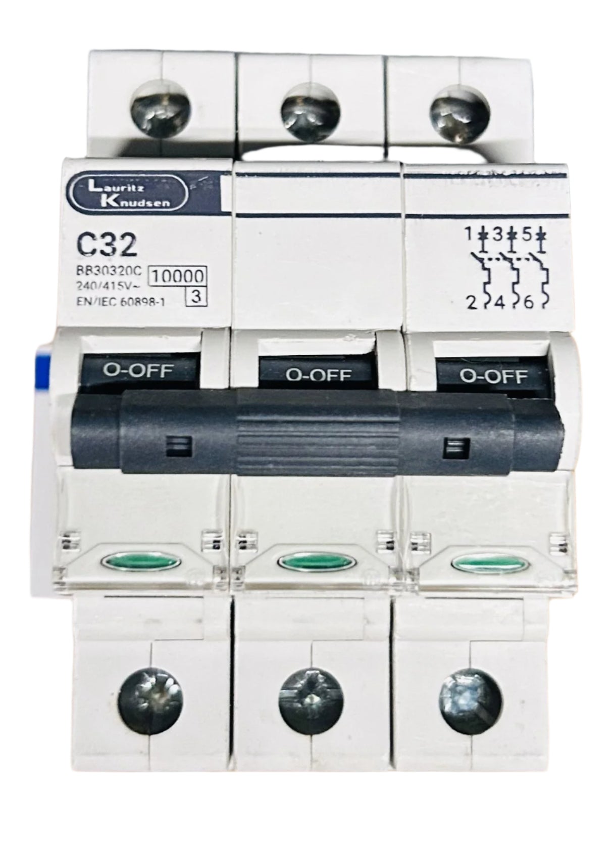 Lauritz Knudsen Exora 240V - 415V AC 10kA - 15kA C Curve MCB