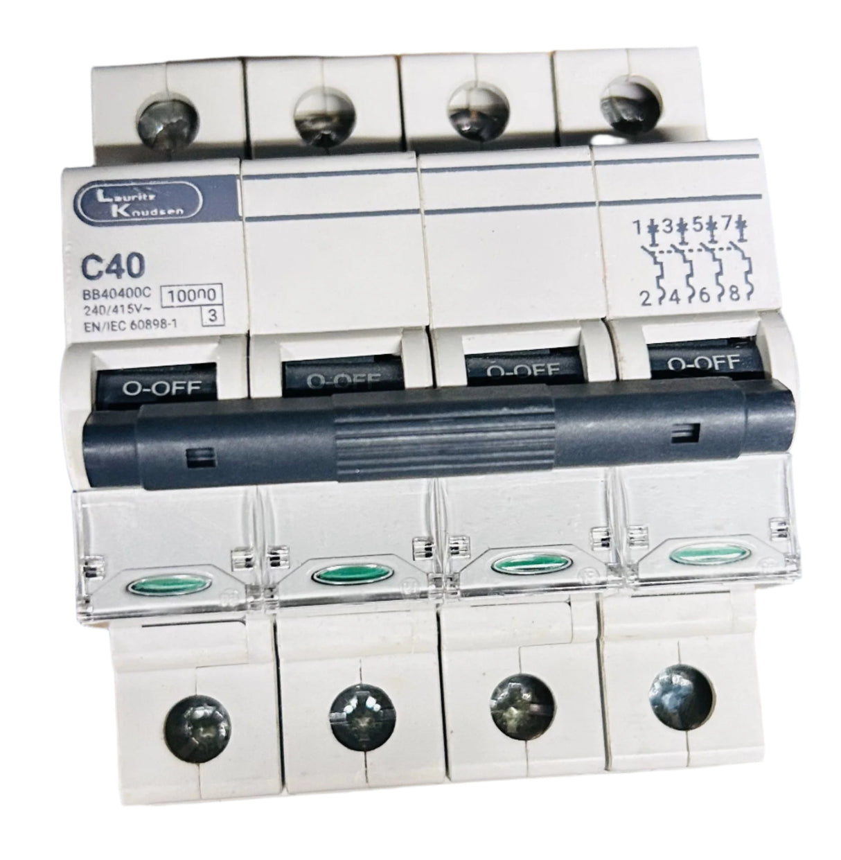 Lauritz Knudsen Exora 240V - 415V AC 10kA - 15kA C Curve MCB
