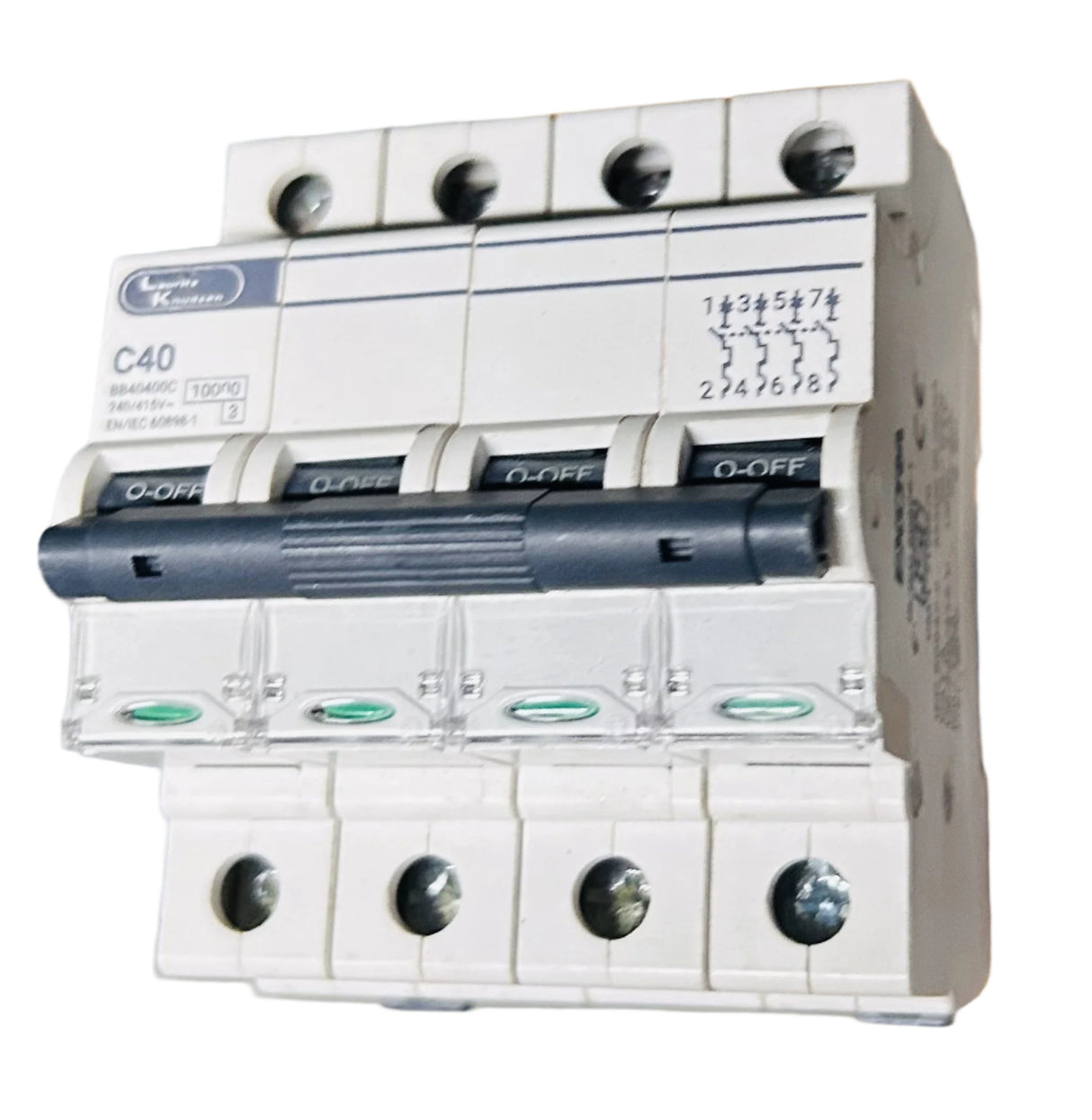 Lauritz Knudsen Exora 240V - 415V AC 10kA - 15kA C Curve MCB