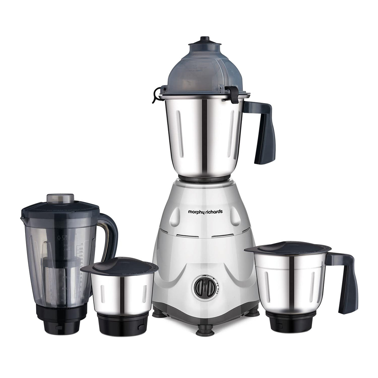 Morphy Richards Icon Superb 750 Watts Mixer Grinder| 4 Stainless Steel Jars (Silver & Black)
