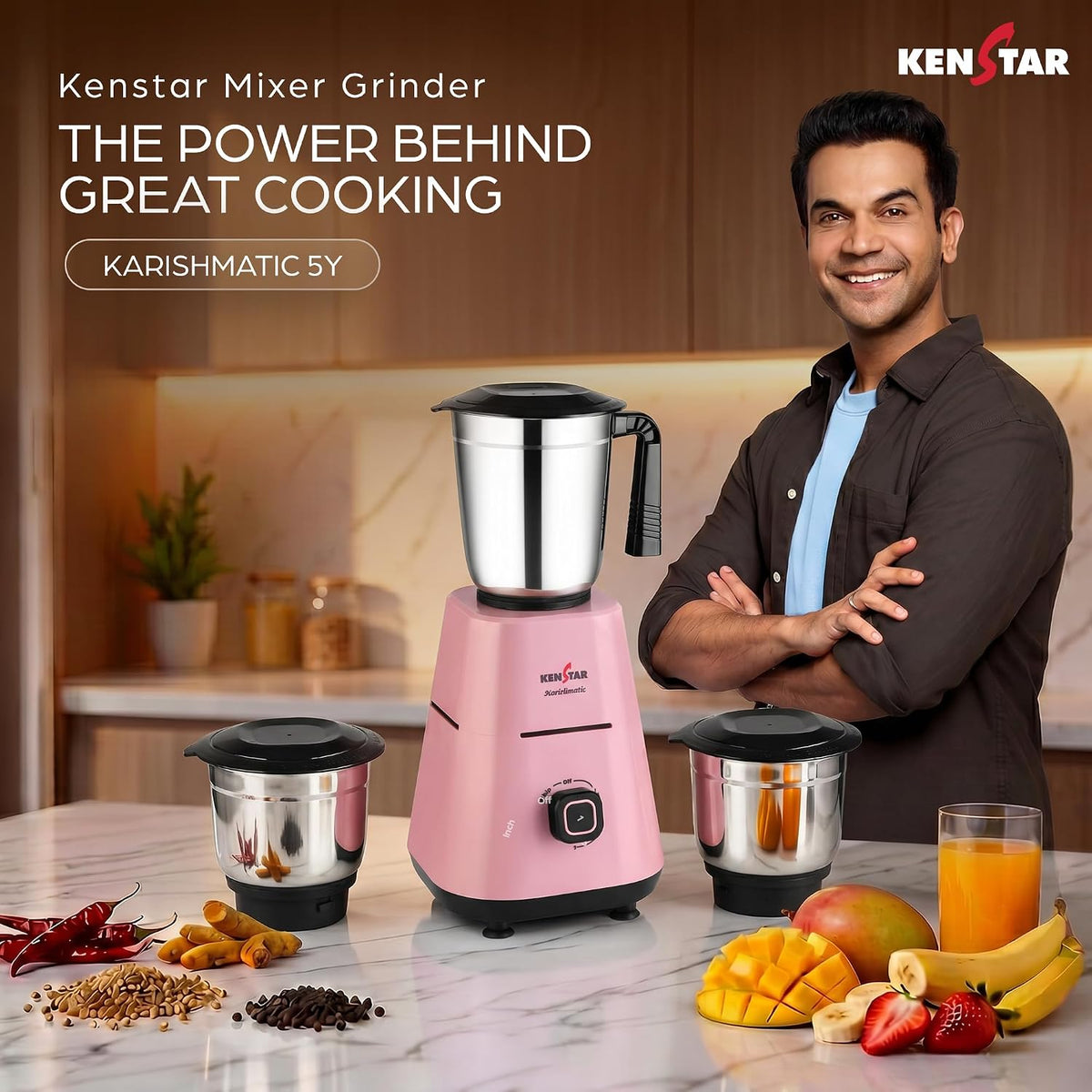 The power behind the great cooking is KARISHMATIC mixer grinder