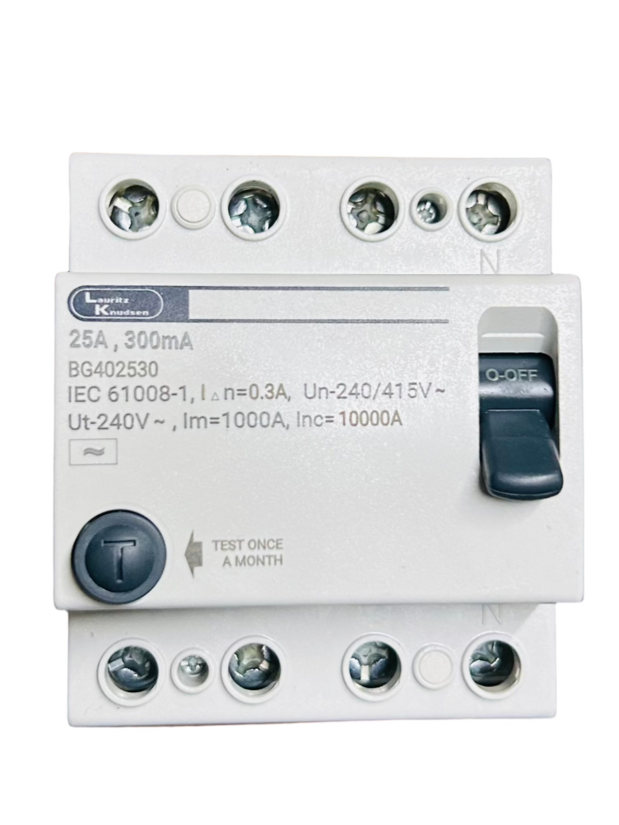 Lauritz Knudsen Exora RCCB 25A FP 240V AC 30mA