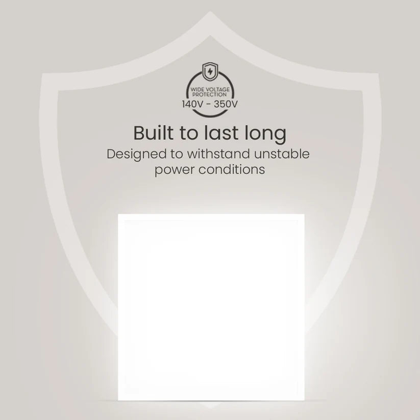 Polycab Deep Draw 36W 2x2 Panel Light Aluminium Frame (Cool Day Light, 6500K)