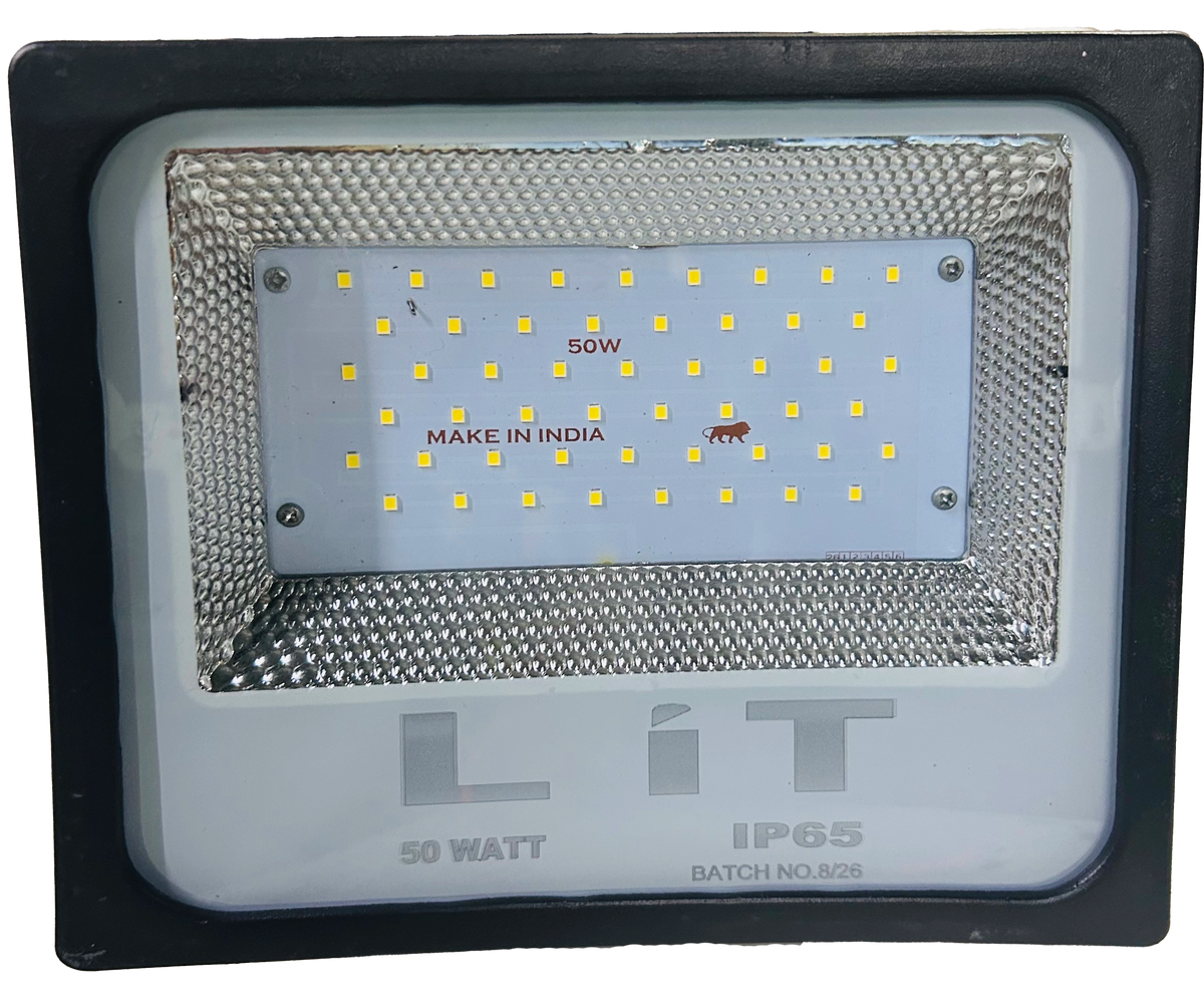 LIT Aluminium Waterproof (IP65) Outdoor LED Flood Light 50W (Cool White)