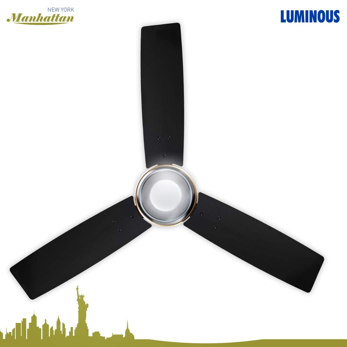 A Luminous ceiling fan New York Manhanttan with remote .