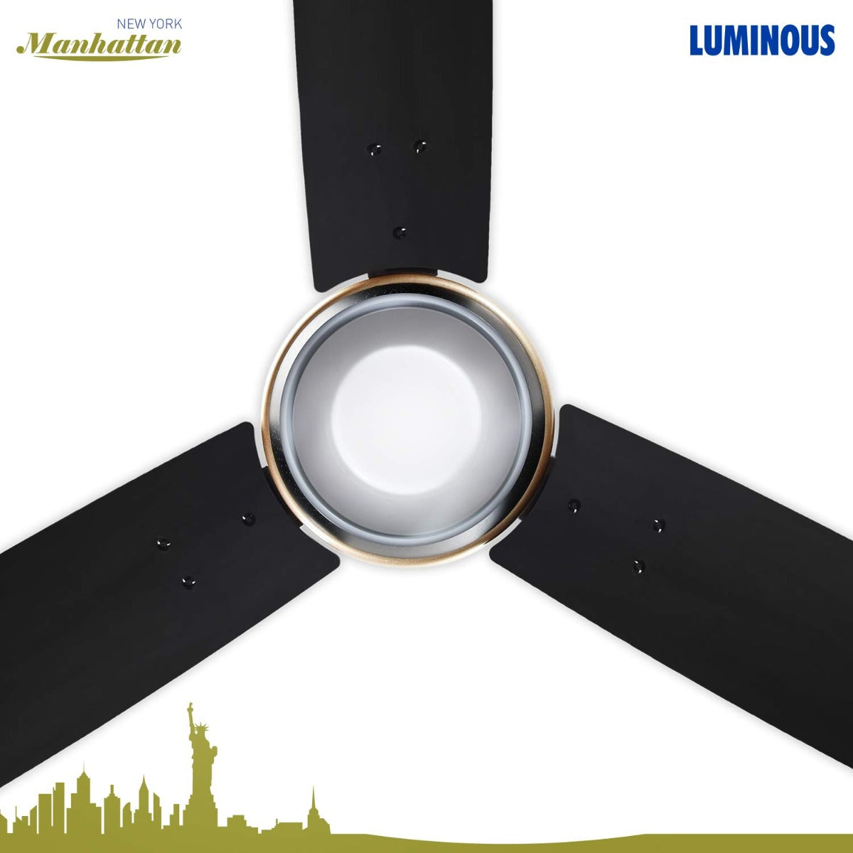 a New York Manhanttan Ceiling fan with night sky color 1200mm ceiling fan