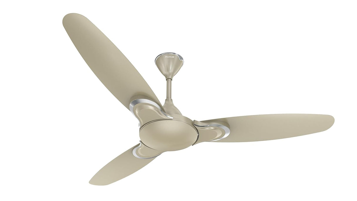Polycab Vital Petal 1200mm Designer Ceiling Fan (Metallic Green Orchid)