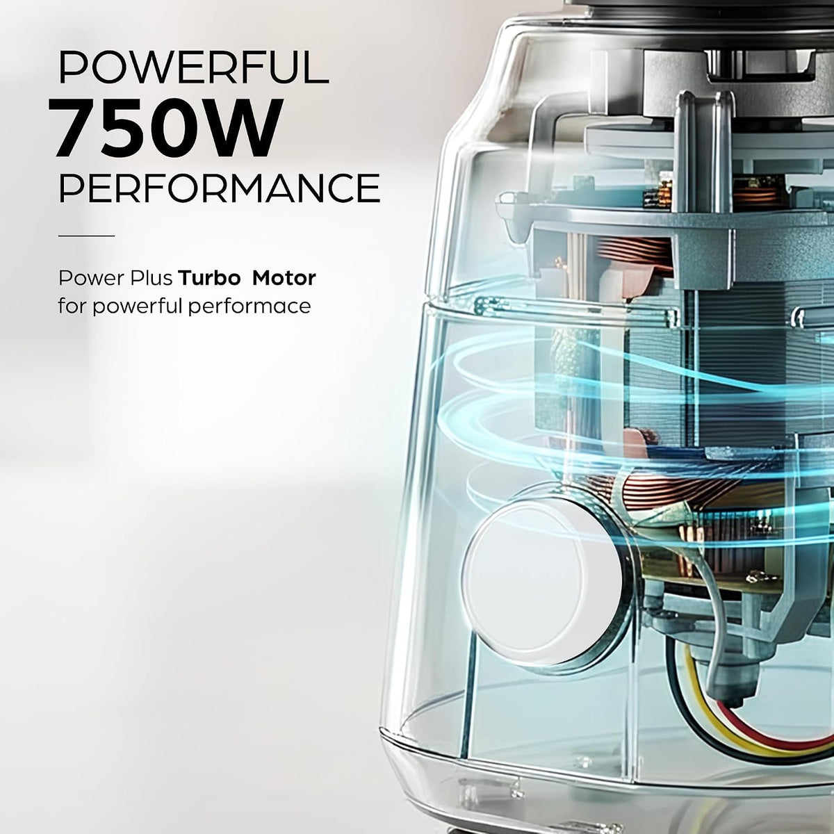 This kenstar mixer grinder has powerful 750W performance which has power plus turbo motor for powerful performance .