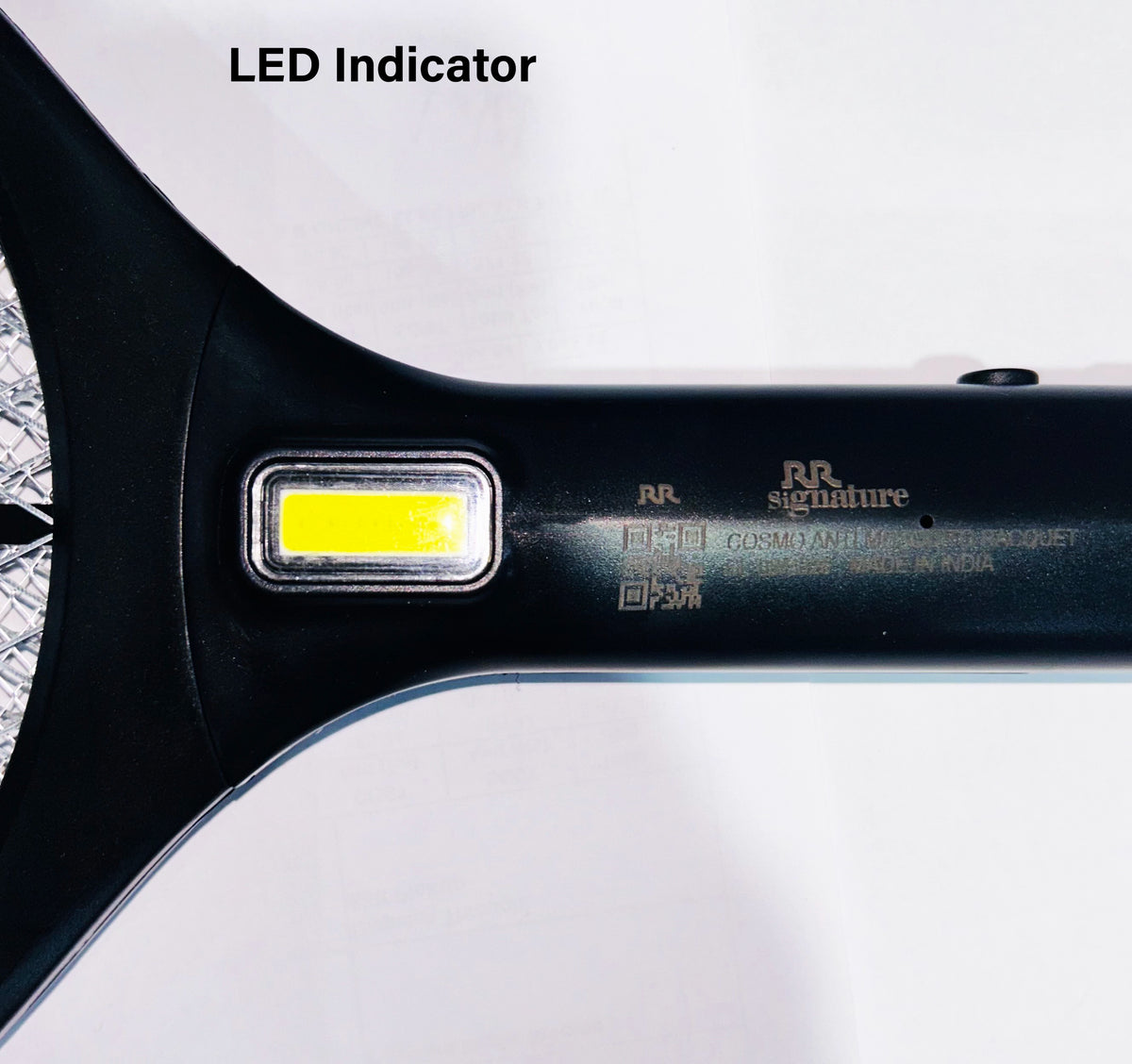 RR Signature Cosmo Anti Mosquito Racquet | Rechargeable Insect Killer Bat with LED Light