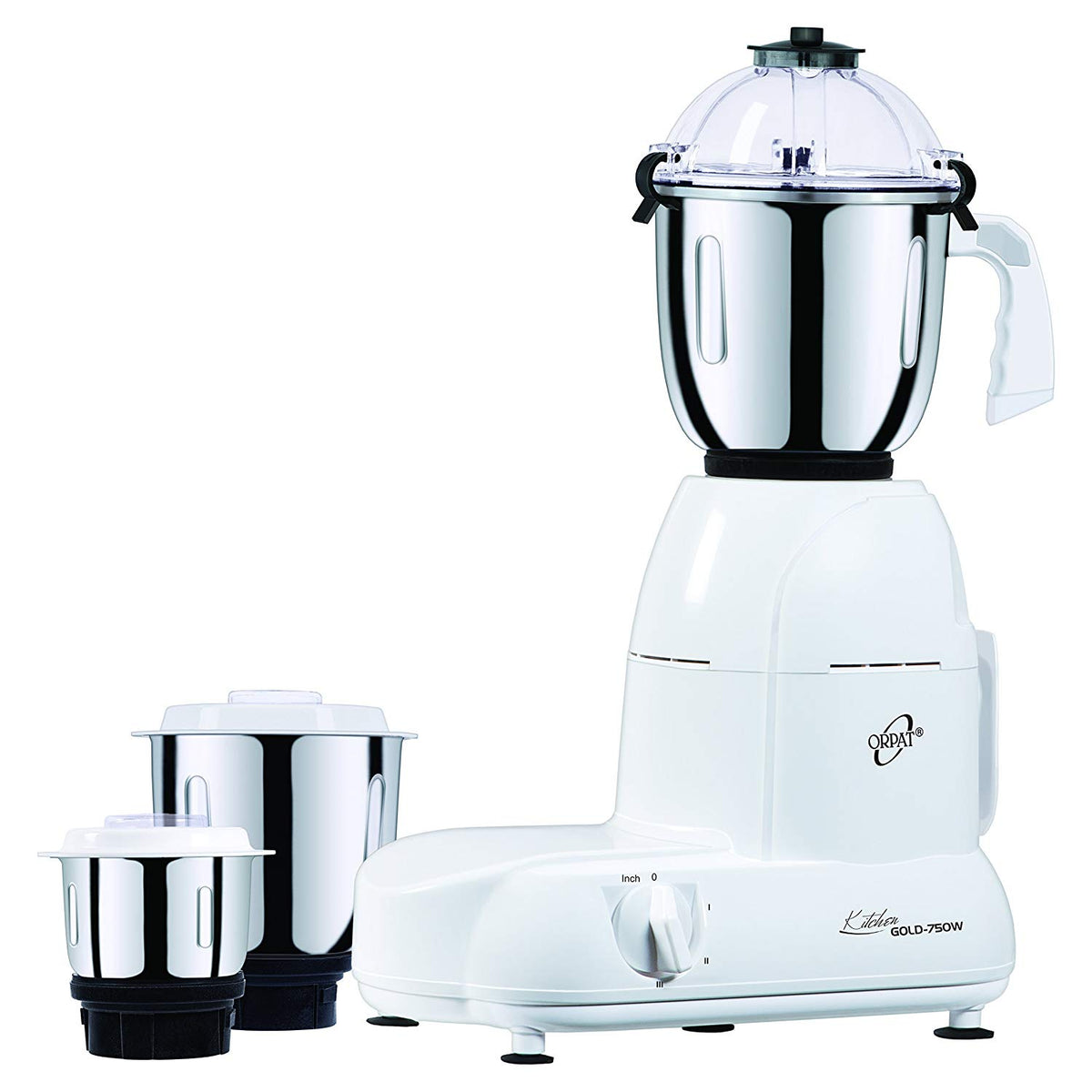 Orpat Kitchen Gold 800 Watts Mixer Grinder White - Main Image
