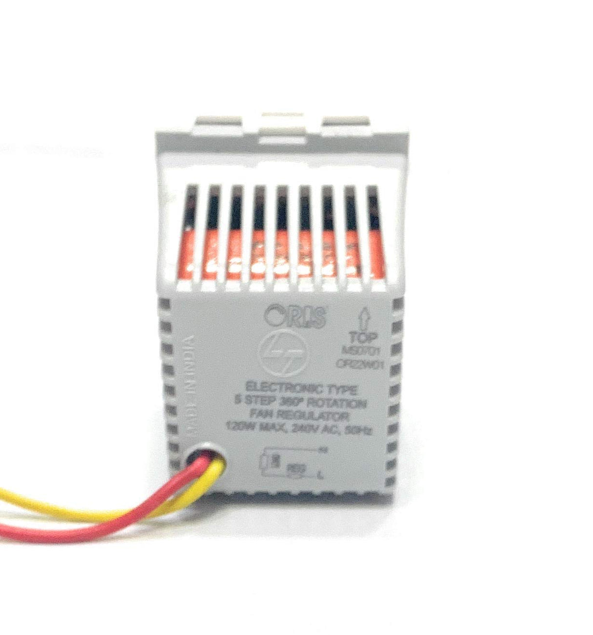 L&T Oris OR22W01 5 Step Fan Regulator 2M White