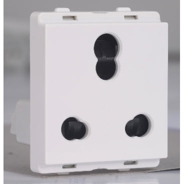 Schneider Livia 10A/16A 3 Pin Socket Outlet with Shutter P2106-White