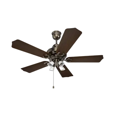Polycab Poise BLDC 1200mm Premium Underlight Ceiling Fan (Nickel Black Darkwood)