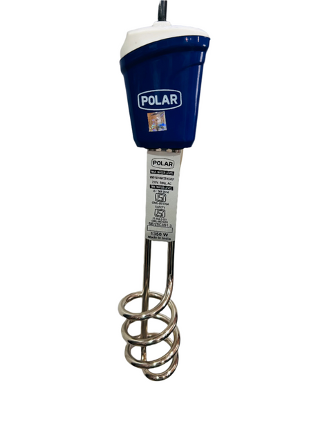 Polar immersion heater on a white background
