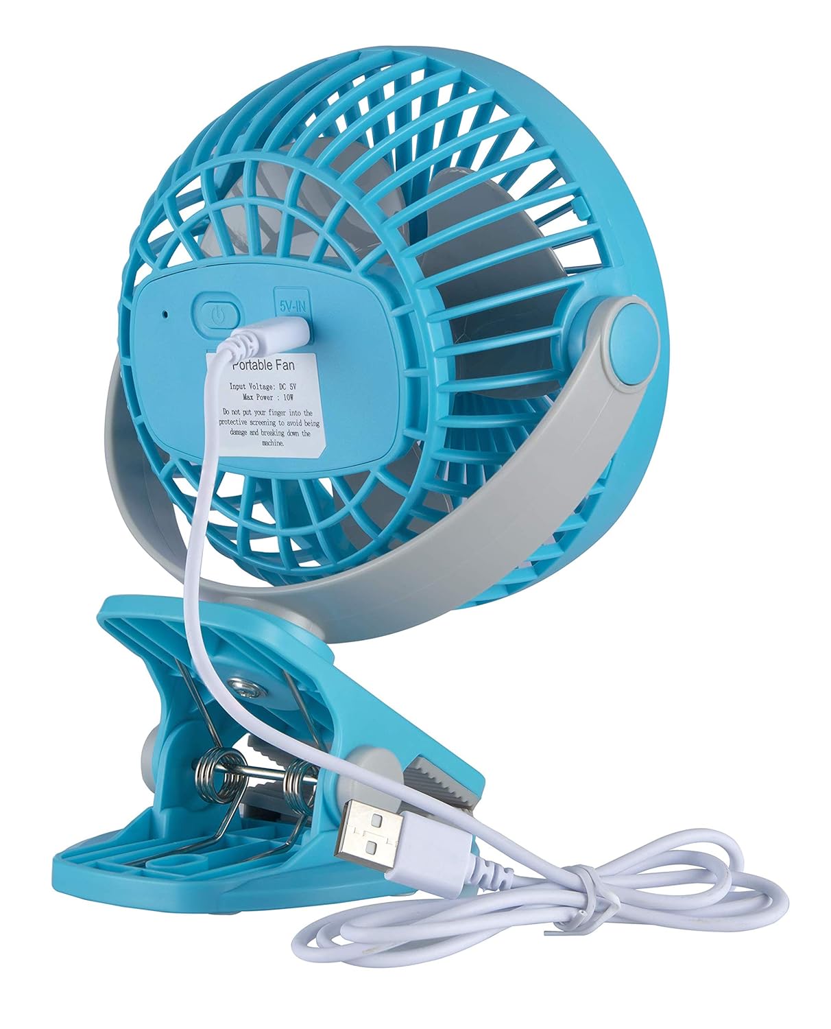 Bajaj Pygmy Mini 110mm Personal Rechargeable Fan (Royal Blue)