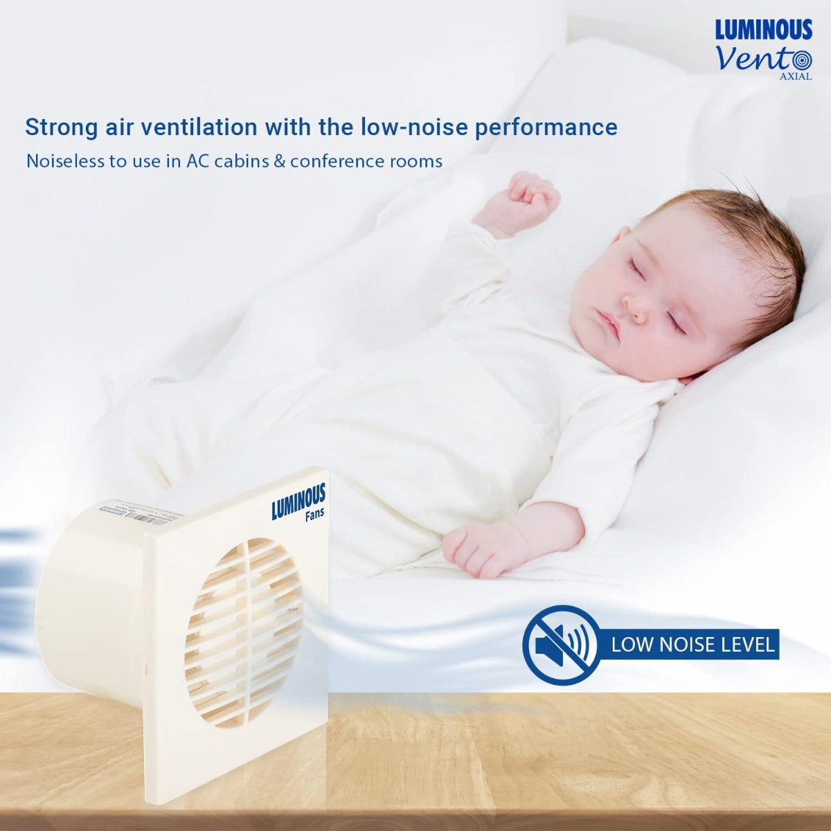 RR Signature Vento Axial Exhaust fan 150mm White strong air ventilation with the low - noise performance.