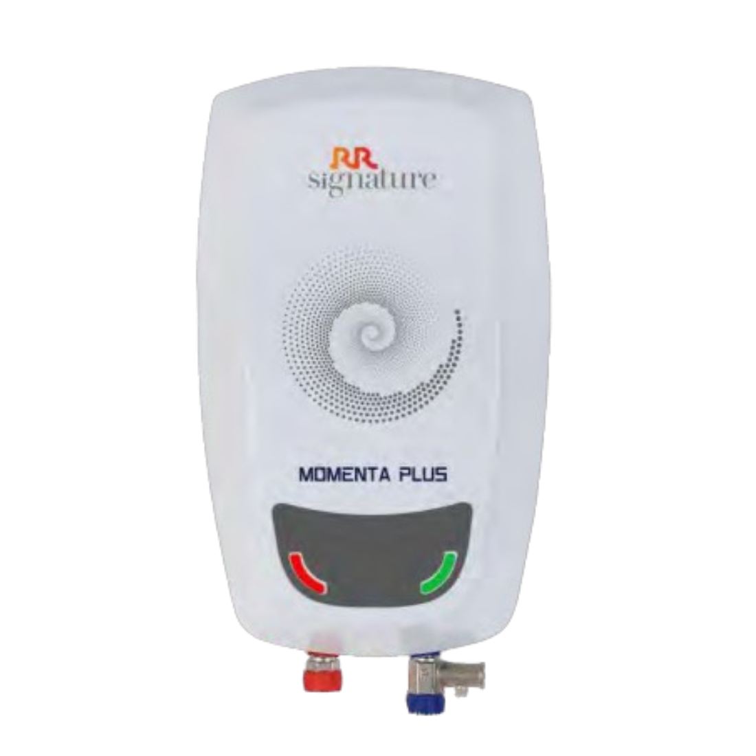 A Momenta Plus geyser white colour in white background