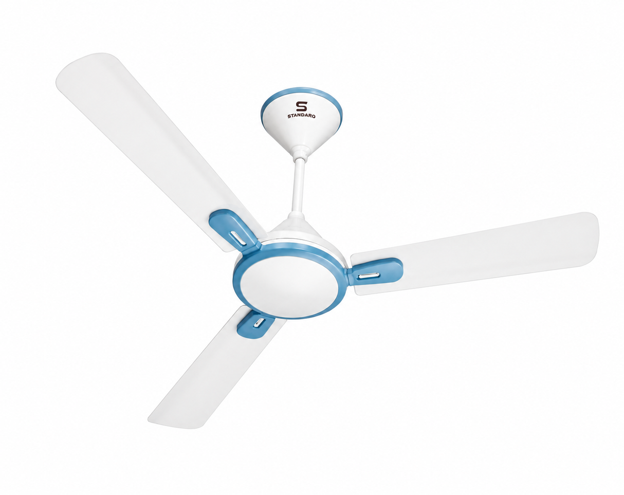 Havells Standard Ripple 1200mm Ceiling Fan (Pearl White Baby Blue)