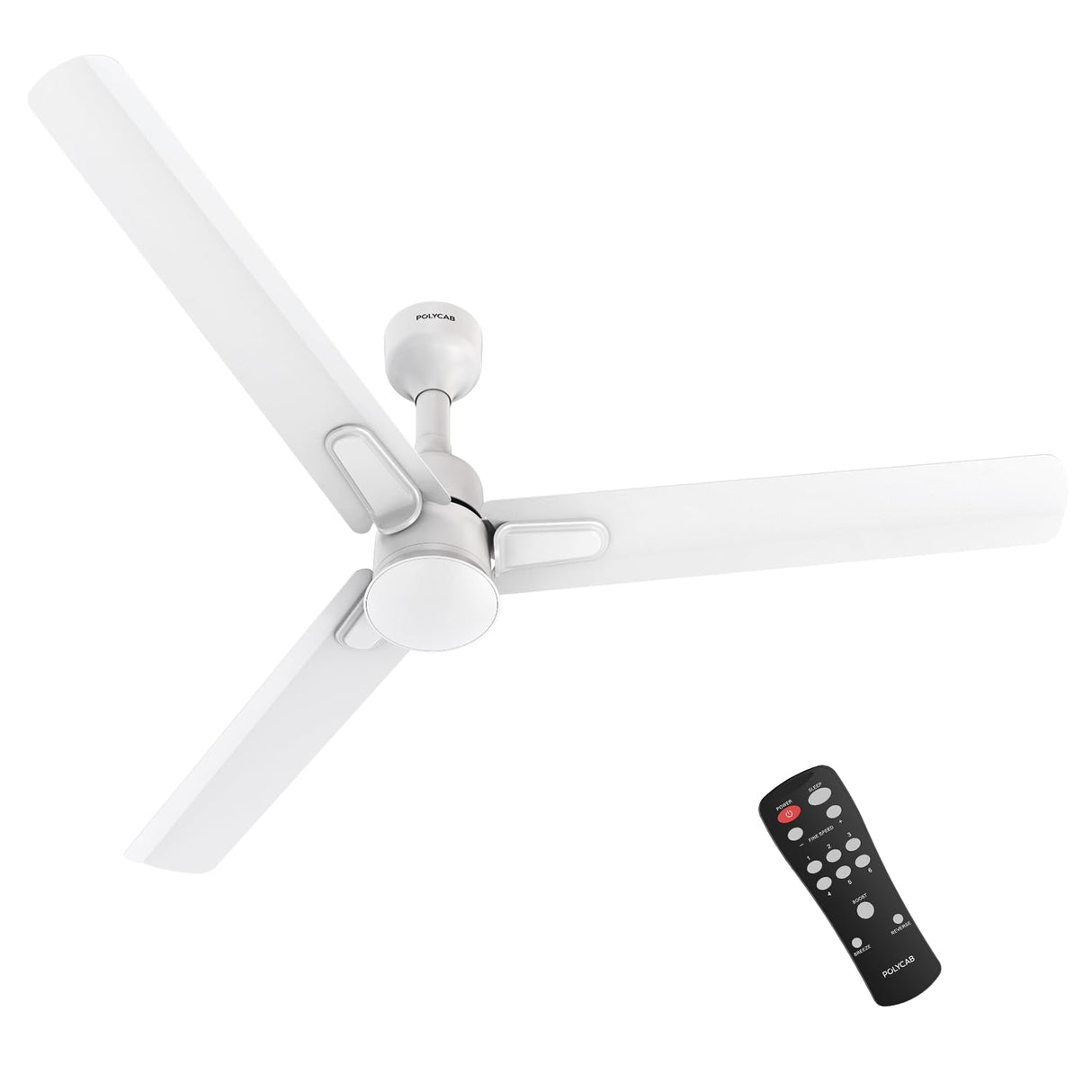 Polycab Silencio Mini DLX 1200mm 5-Star Advanced BLDC Ceiling fan ?Satin White?