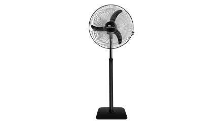 RR Signature Shatabdi Farrata 400mm Metal Pedestal Fan with Oscillation (Black)
