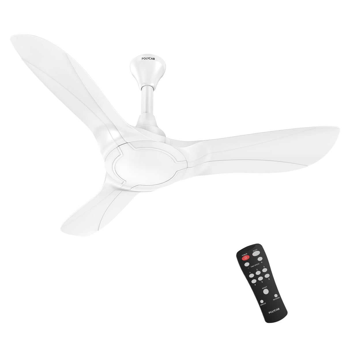 Polycab Silencio Cruiser Prime 1200mm BLDC Low Noise Ceiling fan 【White】