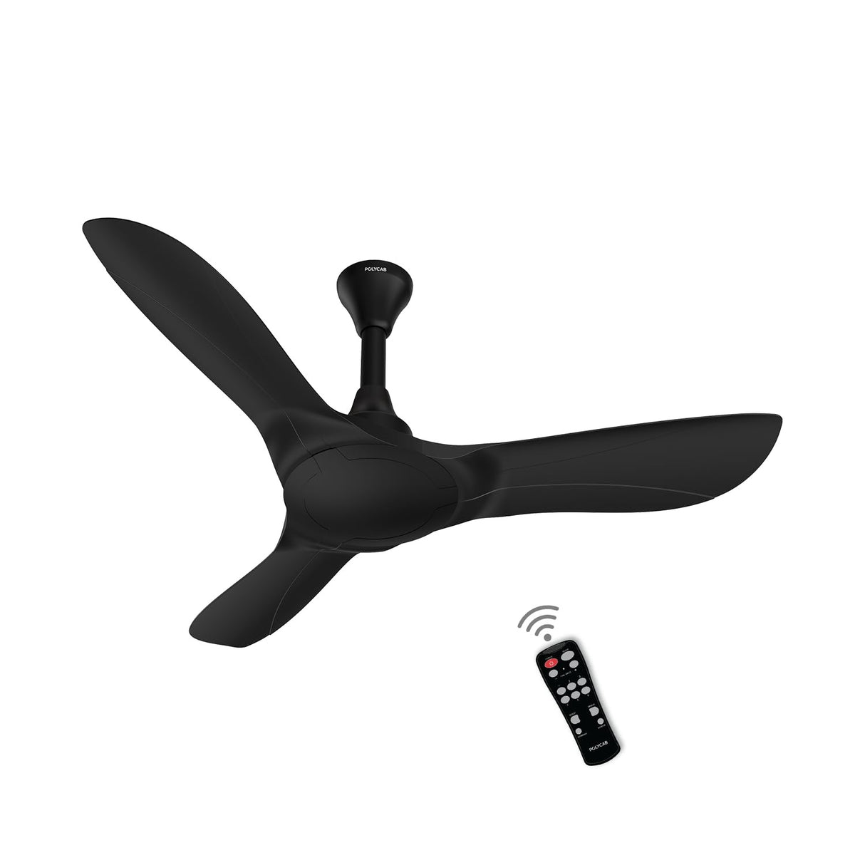 Polycab Silencio Cruiser Prime 1200mm BLDC Low Noise Ceiling fan 【Matt Black】