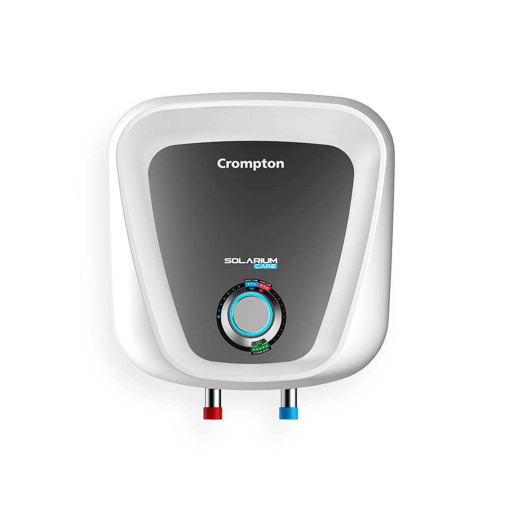 Crompton Solarium Care 10 Litre 5-Star Storage Water Heater (Geyser, White, Free Installation)