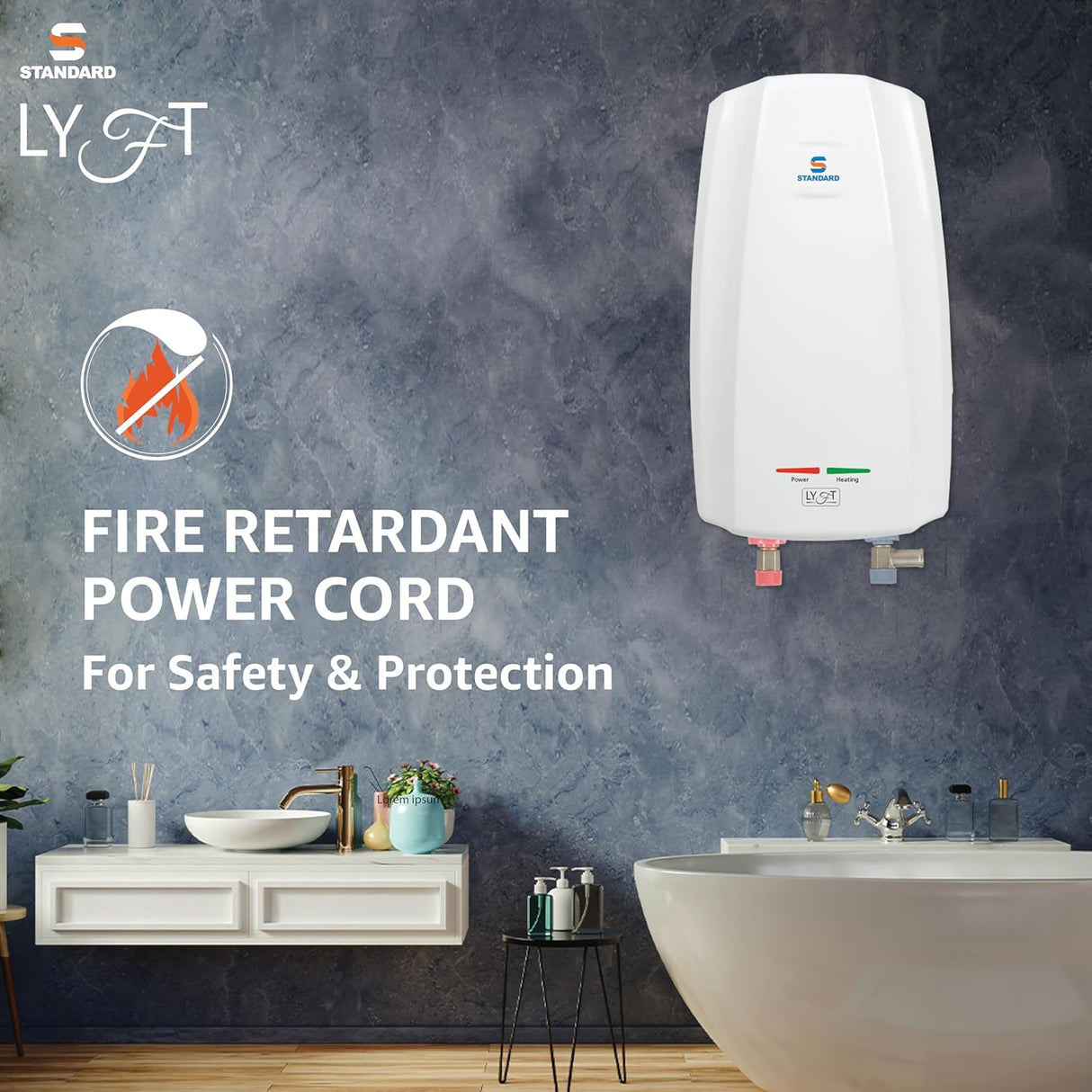 Havells Standard Lyft 3 Litre Instant Water Geyser (White)