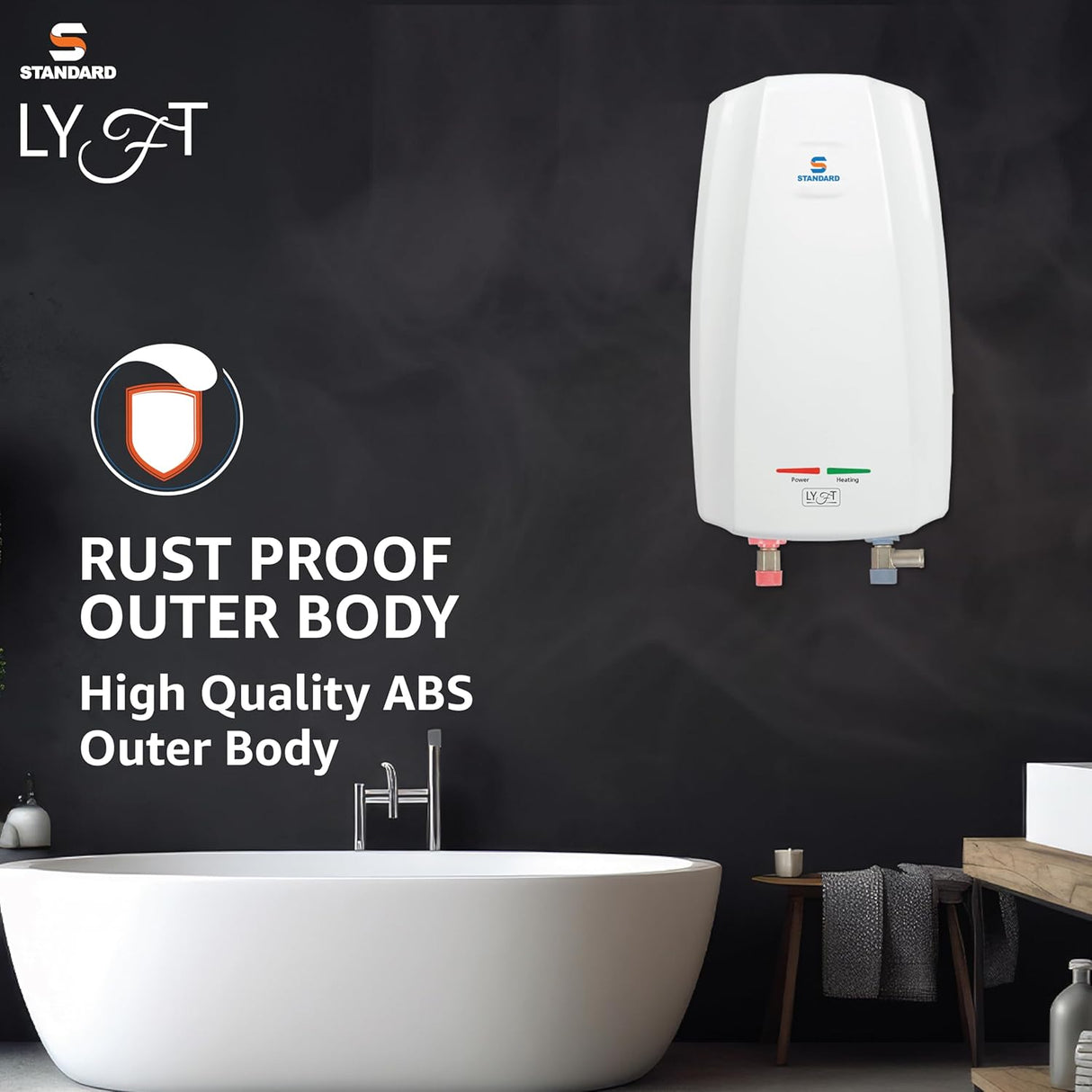 Havells Standard Lyft 3 Litre Instant Water Geyser (White)