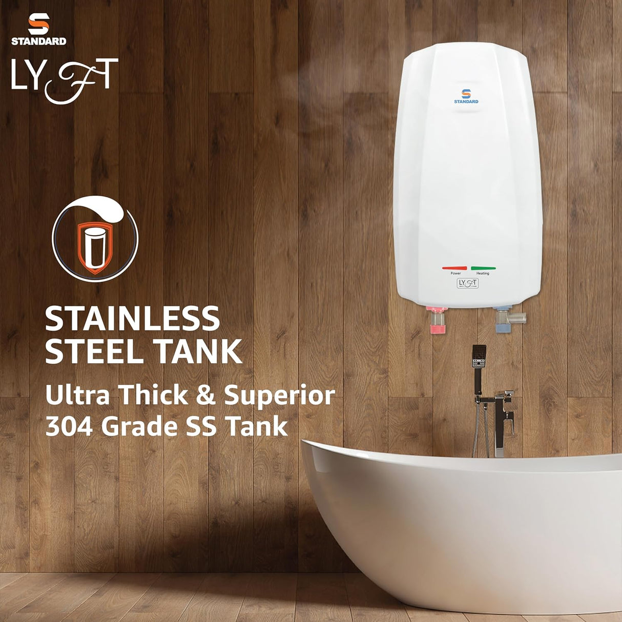 Havells Standard Lyft 3 Litre Instant Water Geyser (White)