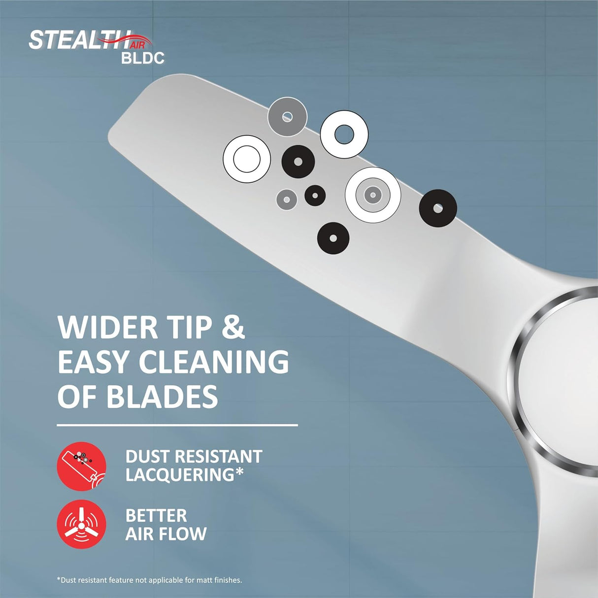 Havells Stealth Air BLDC 1200mm Ceiling Fan (Pearl White)