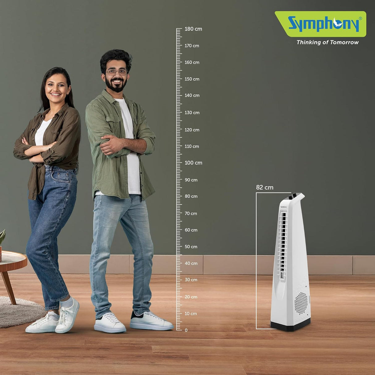 Symphony Surround Jr High Speed Tower Fan (white)