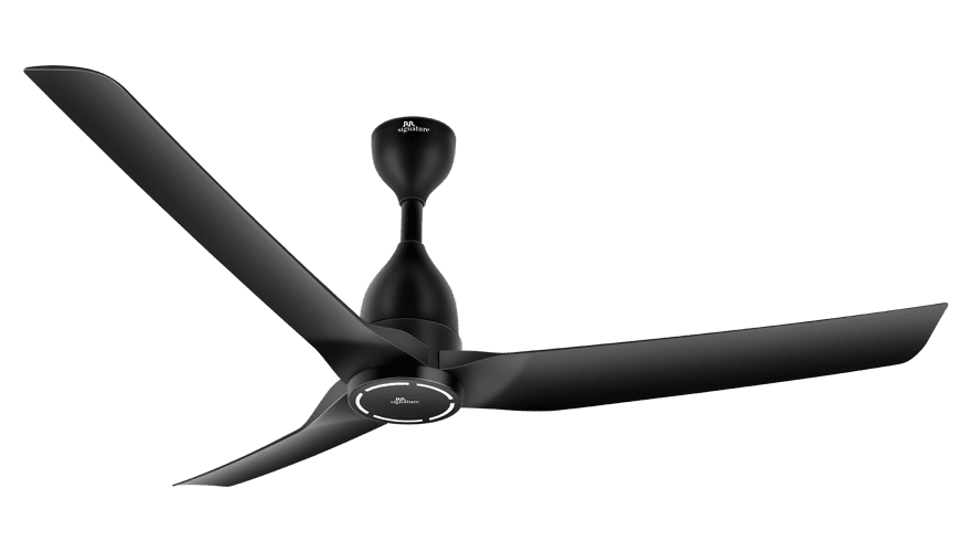 RR Signature Twilight 1200mm Silent BLDC Ceiling fan | Remote | Matt Black| Free Installation