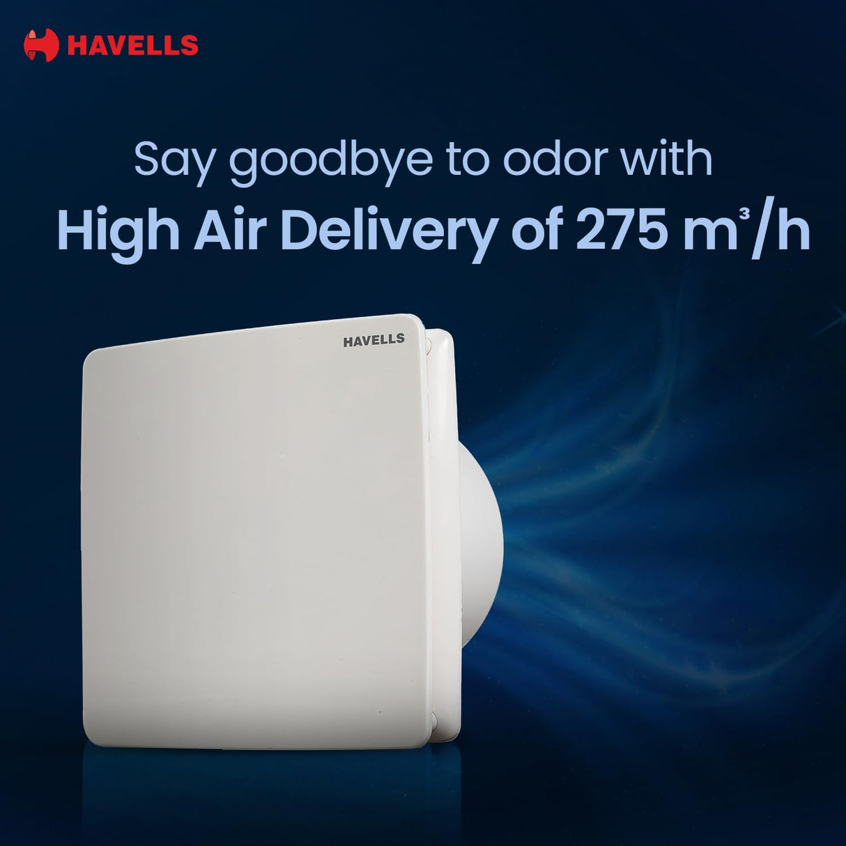 Havells Ventilair ZX 150mm Exhaust Fan | Strong Air Suction, Rust Proof Body (White)