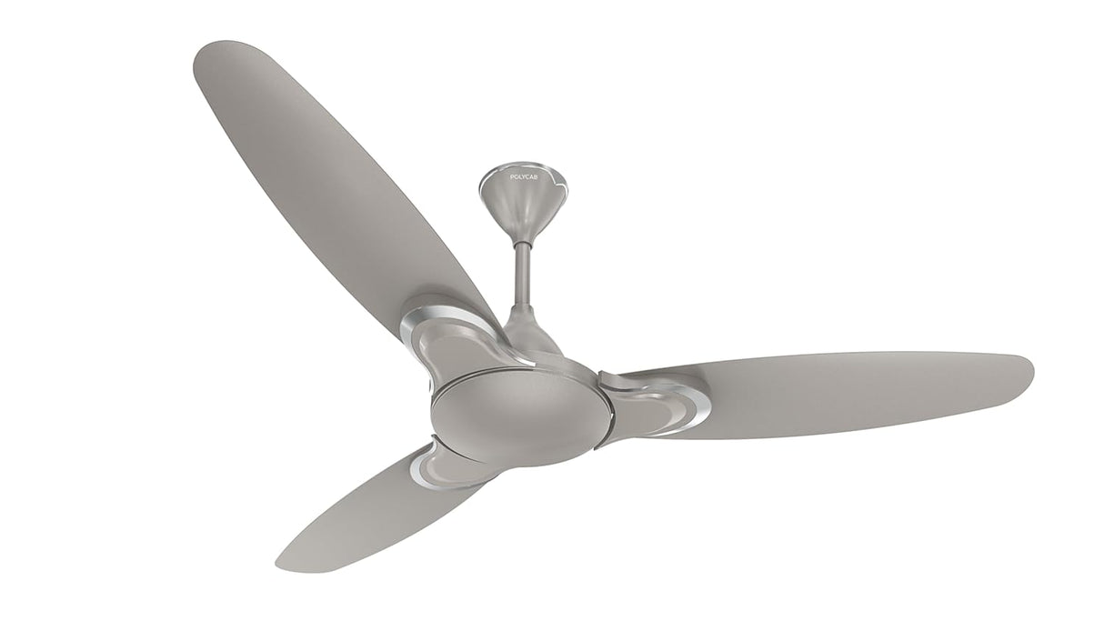 Polycab Vital Petal 1200mm Designer Ceiling Fan (Metallic Grey)