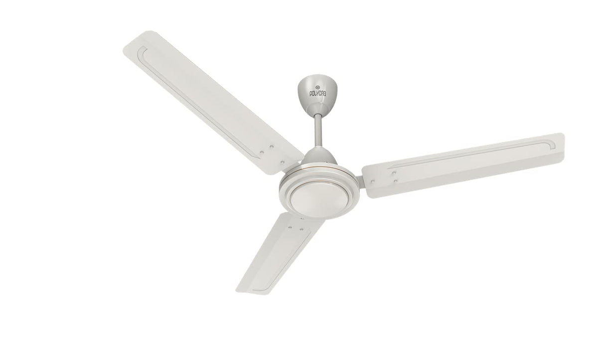 Polycab Zoomer High Speed 1200mm Ceiling fan (Creamy White)