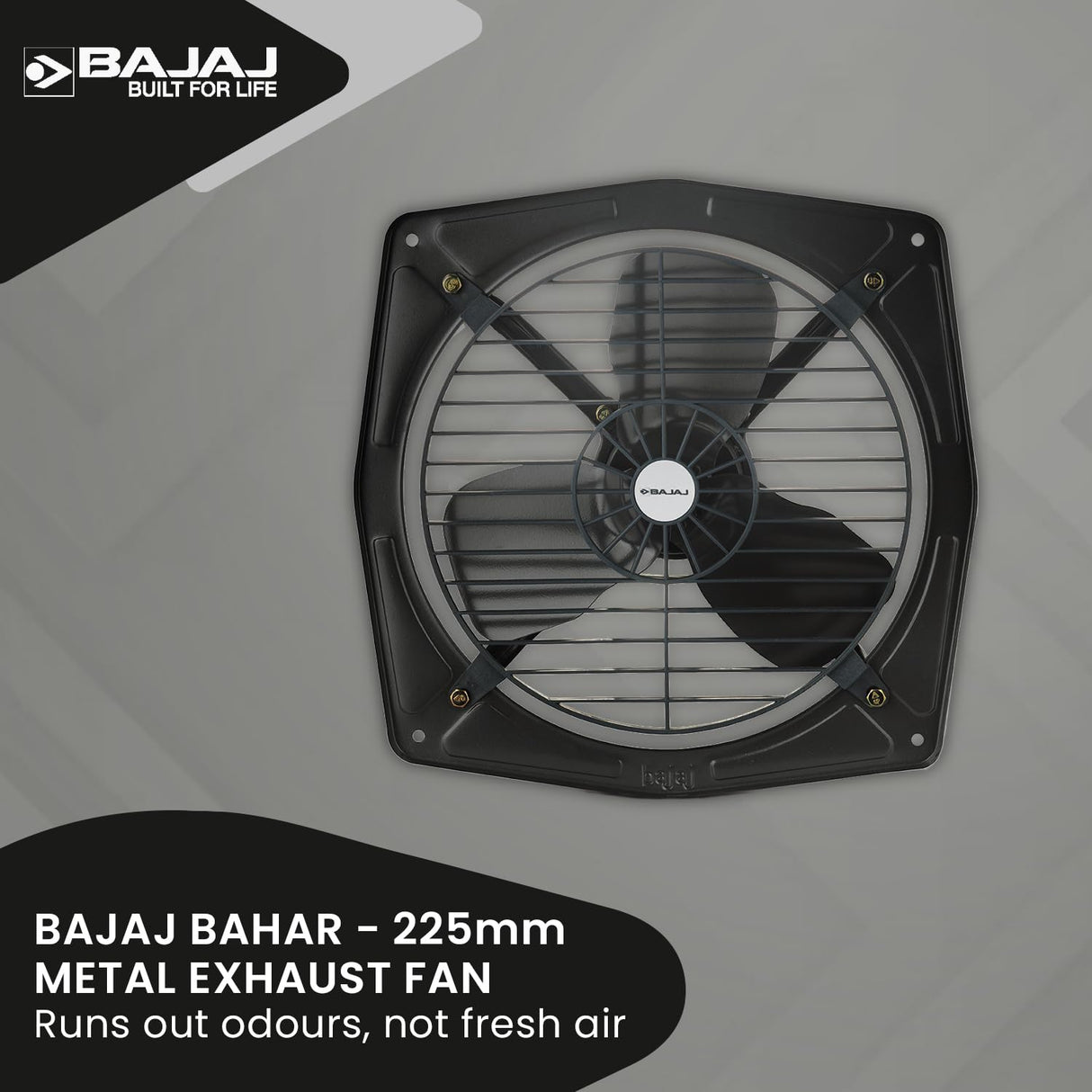 Bajaj Bahar 225mm Exhaust fan (Metallic Grey)