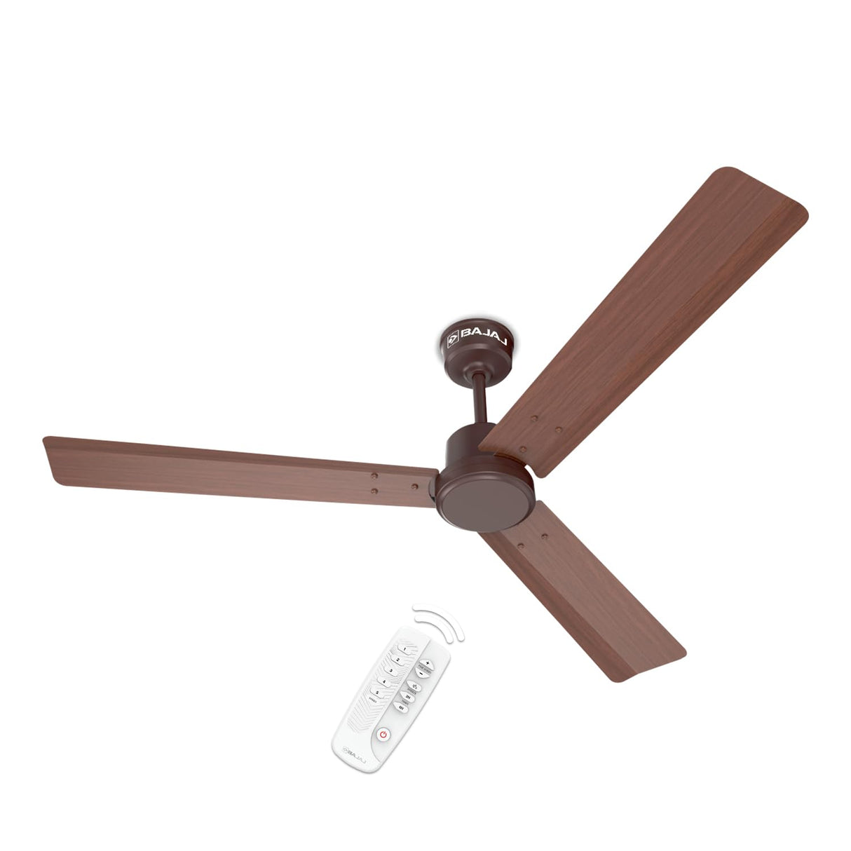 Bajaj Classico Sleek Wood 1200mm BLDC Ceiling Fans with Remote ?Walnut Wood?