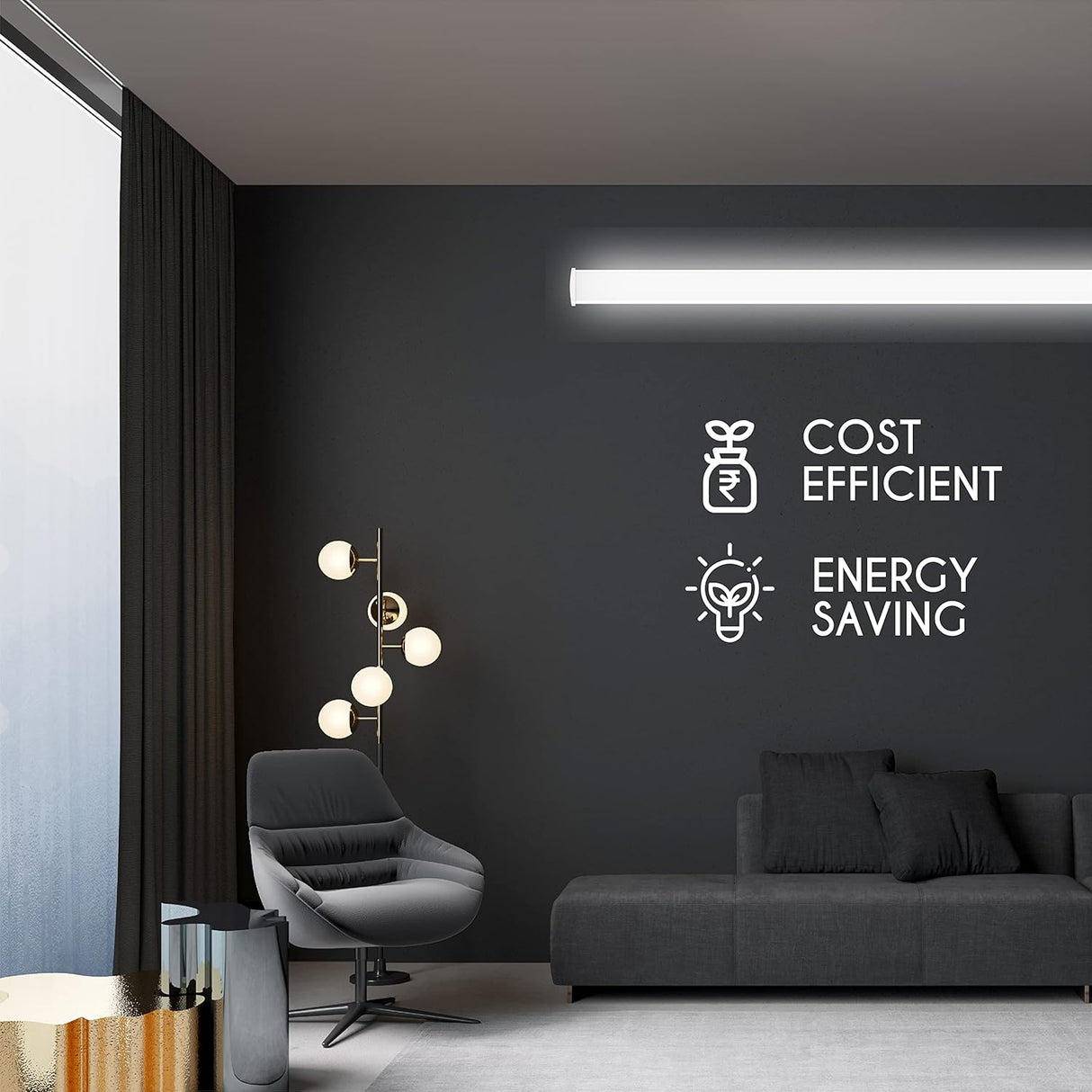 Polycab Intenso 12W LXS LED Batten (Cool Day Light)