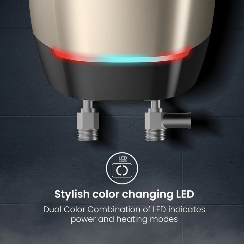 Crompton Solarium Blaze 3000W 3 Litre Instant Water Heater (Free Installation, Champagne Gold)