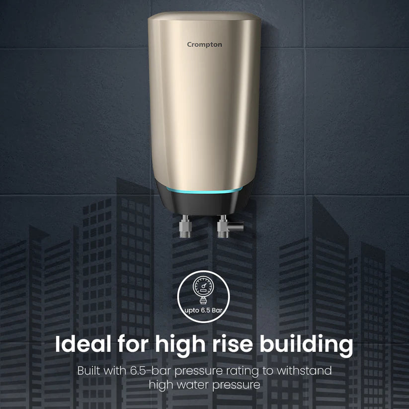 Crompton Solarium Blaze 3000W 3 Litre Instant Water Heater (Free Installation, Champagne Gold)
