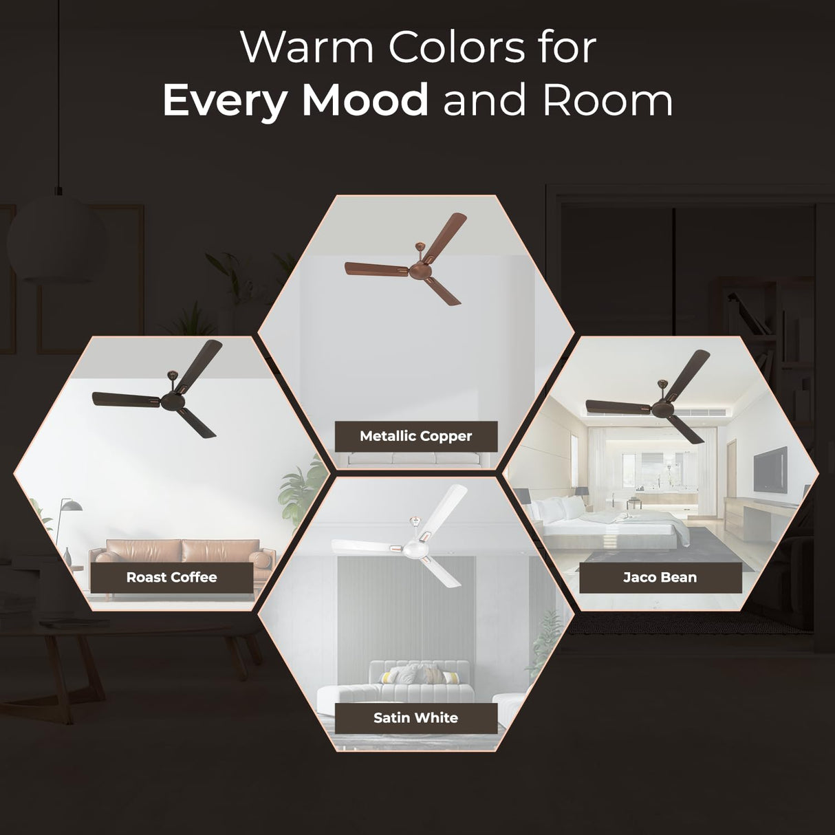 Polycab Vital Plus 900mm 1-Star Ceiling Fan (Satin White)