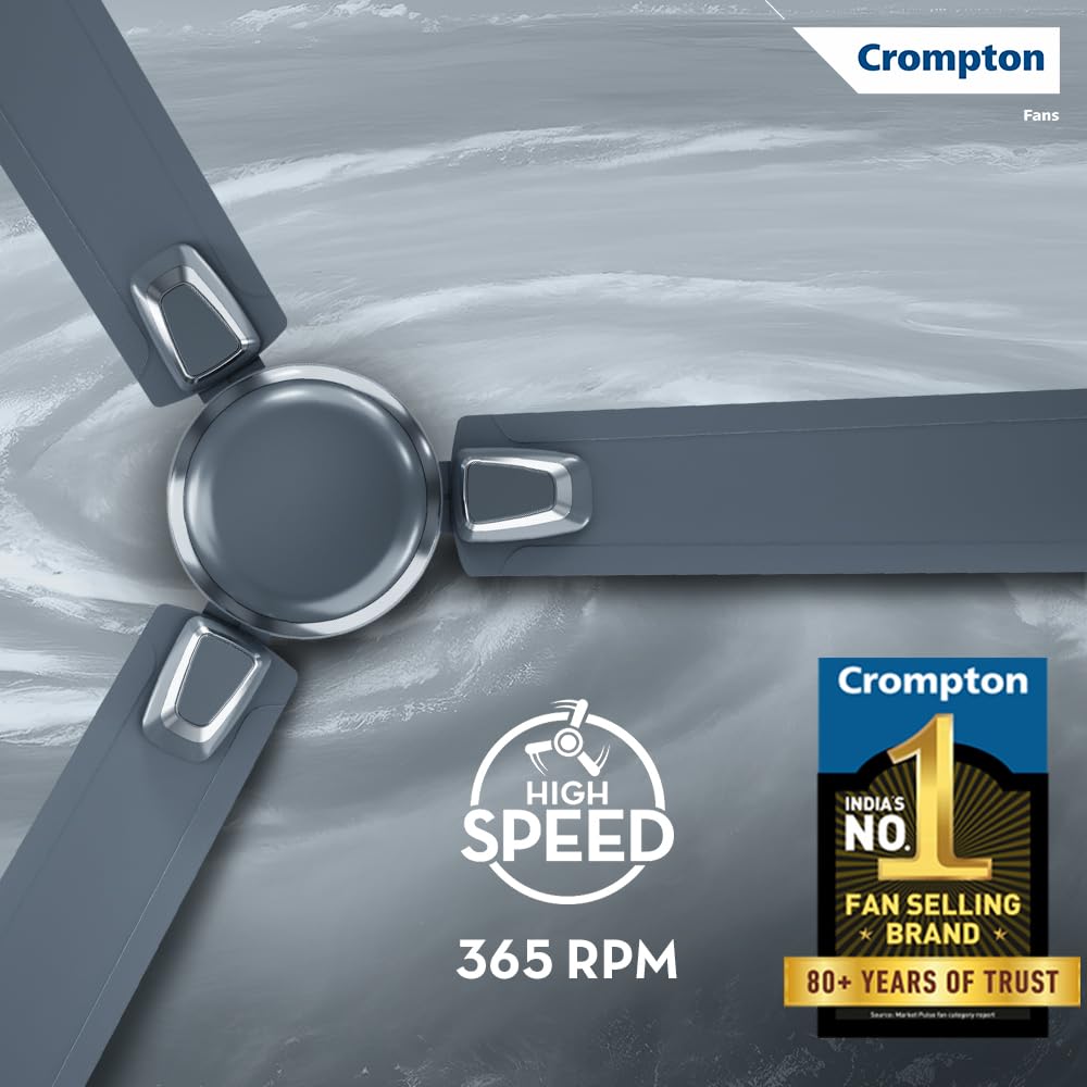 Crompton Surebreeze Optimus 1200mm Ceiling Fan (Shimmer Carbon)