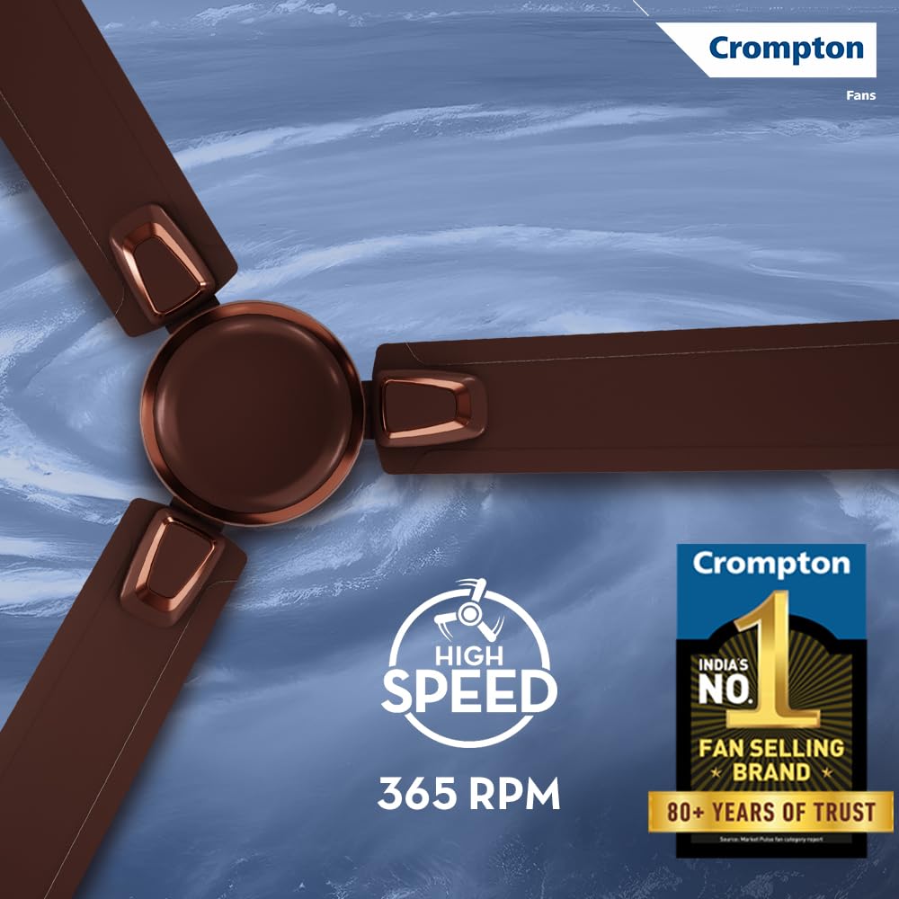 Crompton Surebreeze Optimus 1200mm Ceiling Fan (Brown Gold Shimmer)