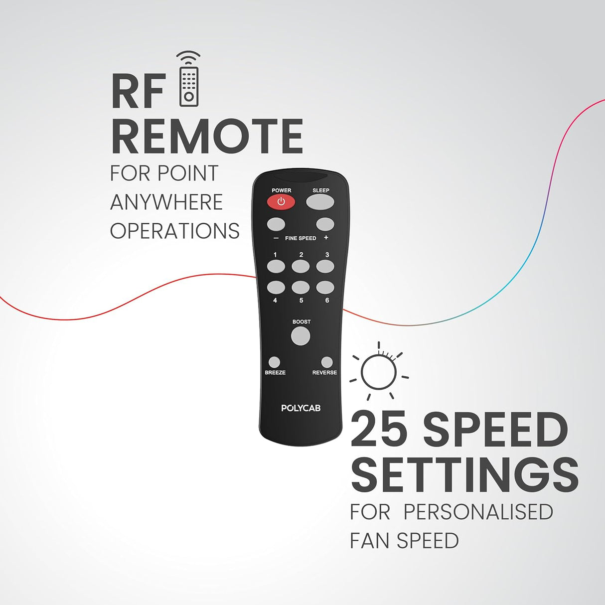 Polycab Silencio Mini 600mm Remote Ceiling fan (Pearl Beige)