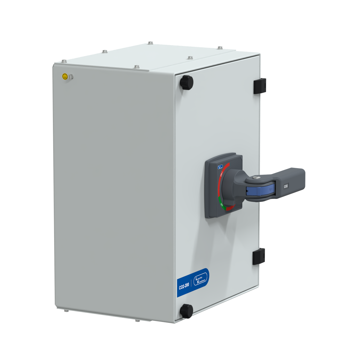 Laurtiz Knudsen C-Line Manual Changeover Switch FR1 200A 4P 415V AC SS Enclosure Extended Handle