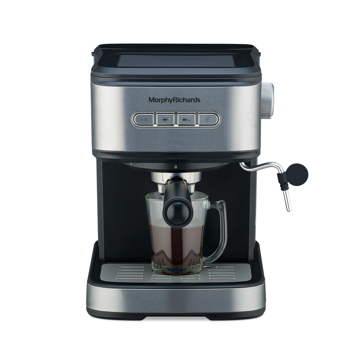 Morphy Richards Impresso Coffee Making Machine ( Black & Steel )