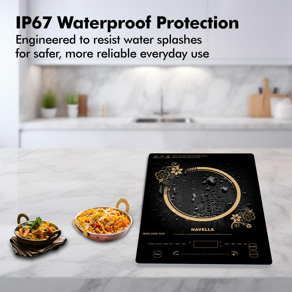 Havells Cook Pro TC20 2000W Induction Cooktop | Black